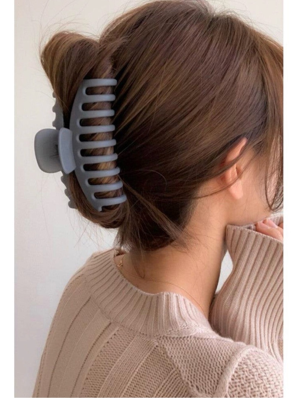 Garage Matte Gray Jumbo Hair Claw Clip